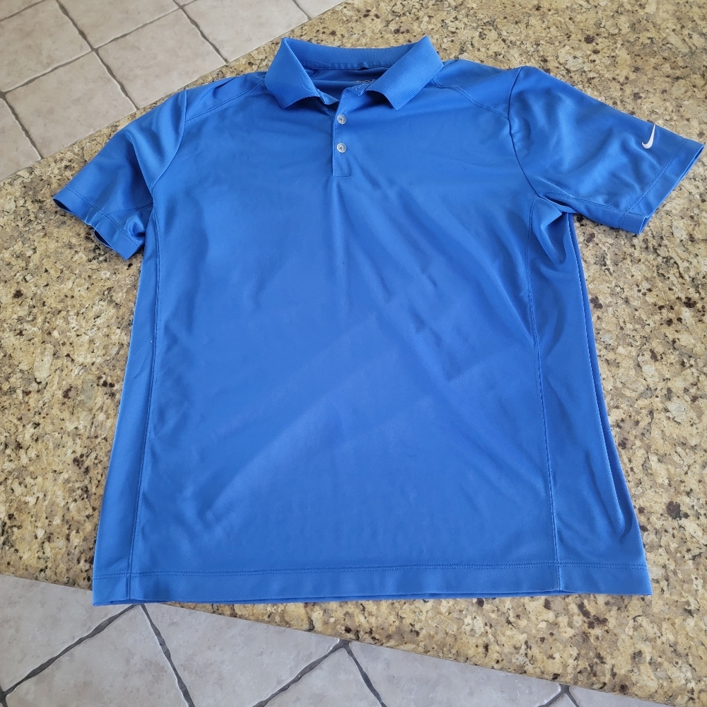Blue Large Nike Golf Polo Shirt